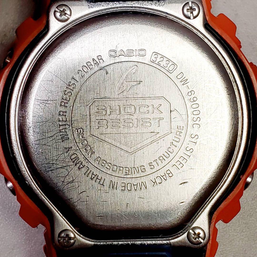 G-SHOCK クレイジーカラーズ DW-6900SC オレンジ ブルー 腕時計