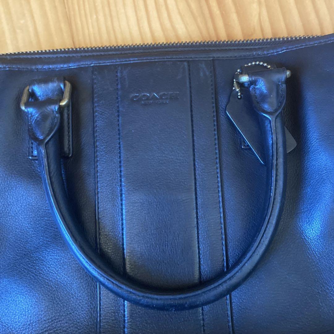 COACH ビジネスバッグ 黒 レザー