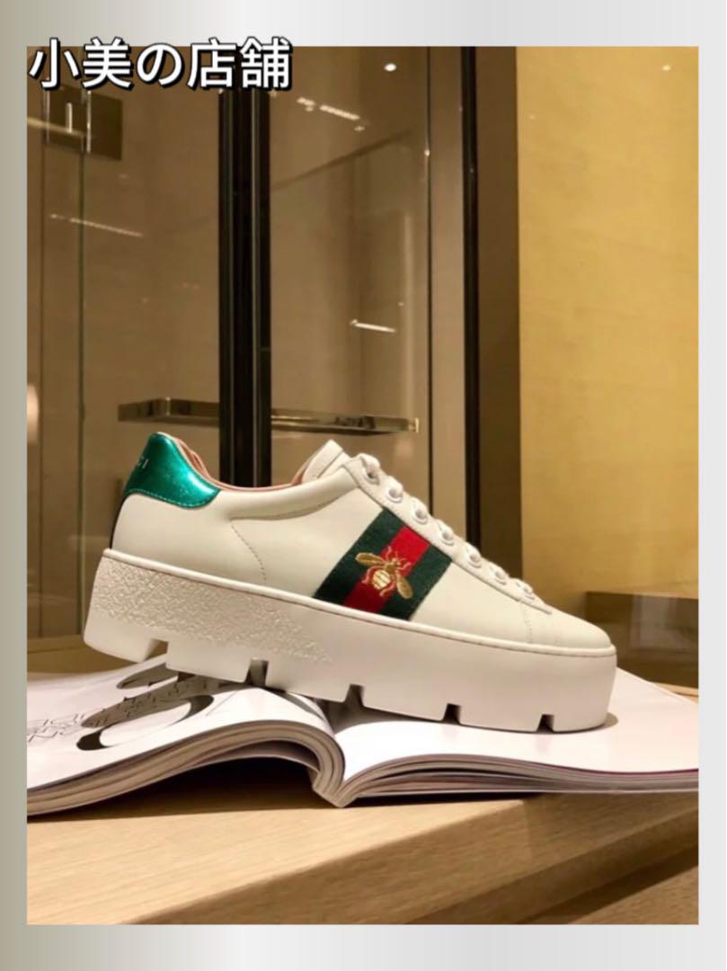GUCCI   厚底スニーカー シェリーライン23.5cm