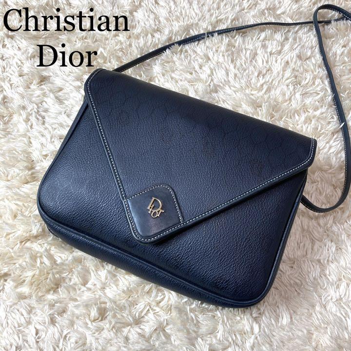 DIOR ハニカム ショルダーバッグ PVC ロゴ ヴィンテージ ポーチ