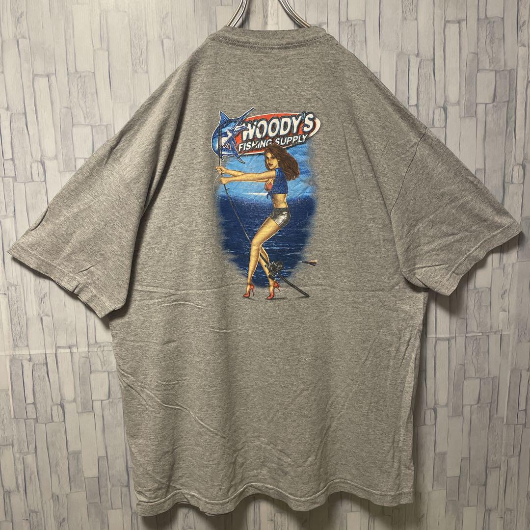 【US輸入】AAA ヴィンテージ　プリントTシャツ《メンズXL》　FISHING