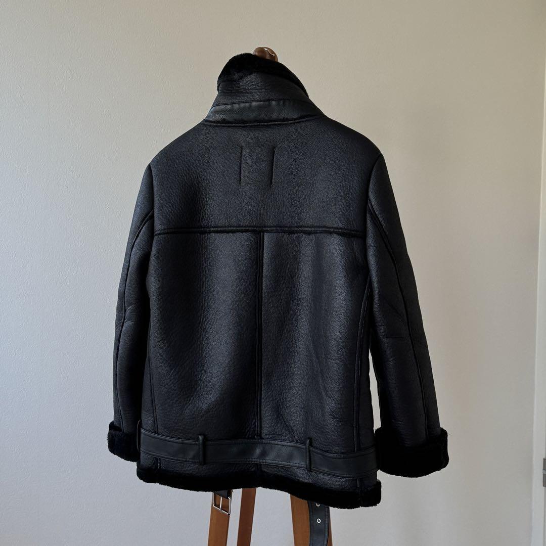 ZARA シングルライダースジャケット 黒　Lサイズ