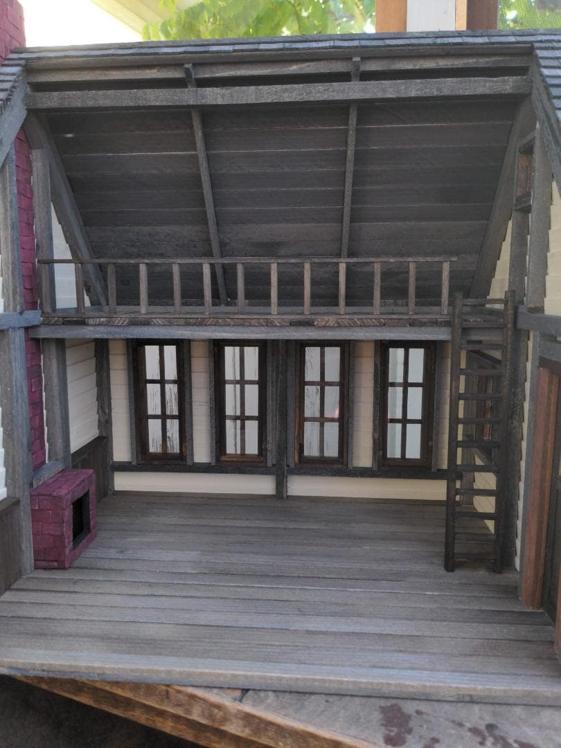 昔の北欧の暖炉がある家 ミニチュア・ドールハウス 昔の北欧の暖炉がある家 ミニチュア・ドールハウス