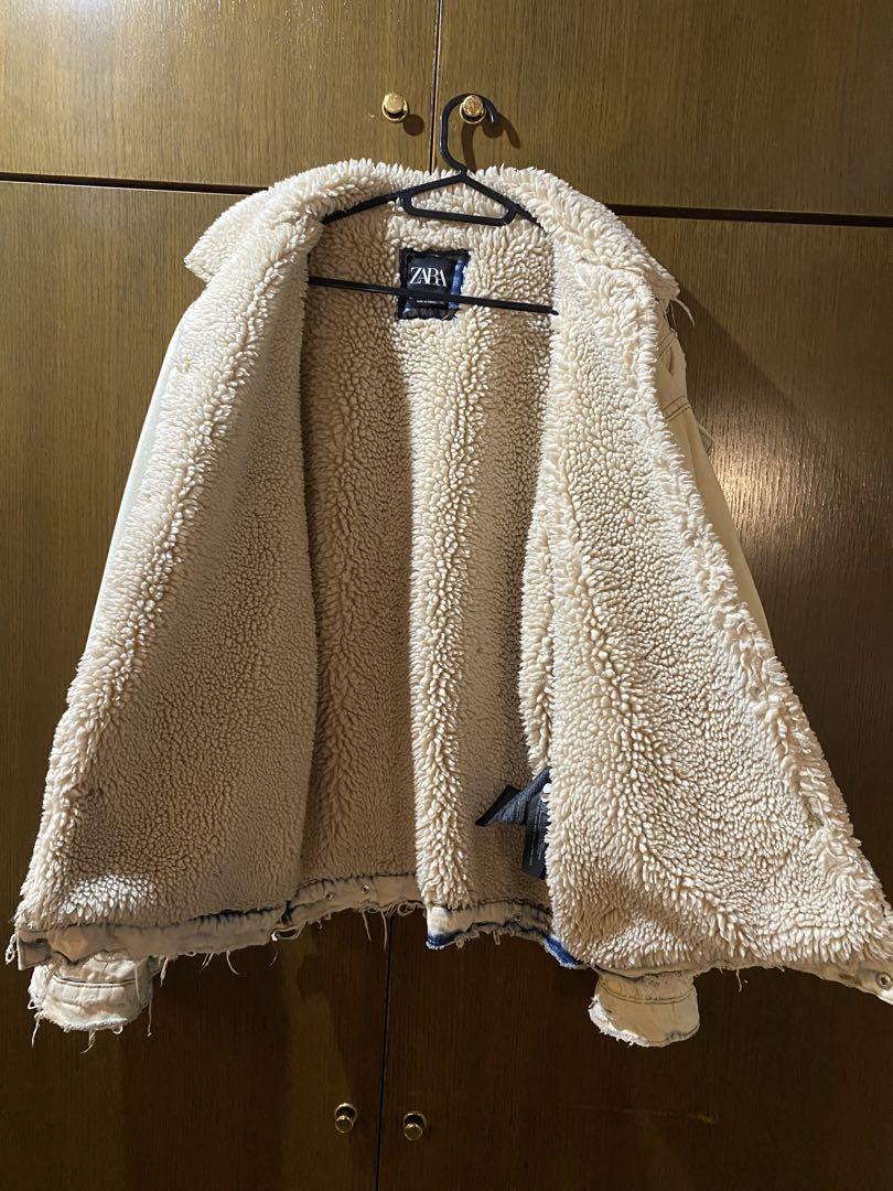zara ボアデニムジャケット