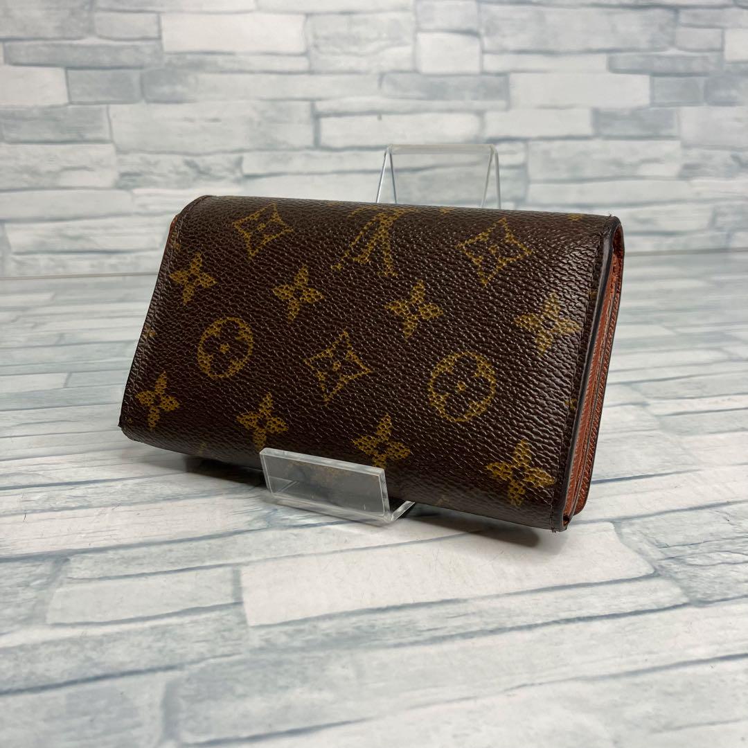 美品 46 LOUIS VUITTON ルイヴィトン モノグラム 二つ折り財布