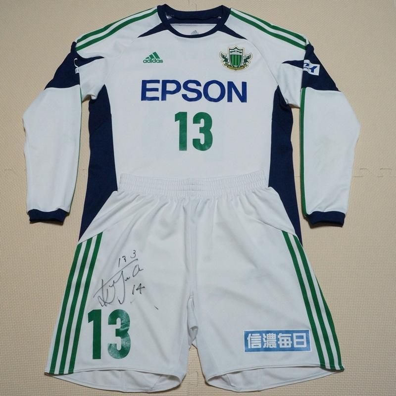 2007年版 松本山雅FCアウェーユニフォーム上下セット（選手実使用） 2007年版 松本山雅FCアウェーユニフォーム上下セット（選手実