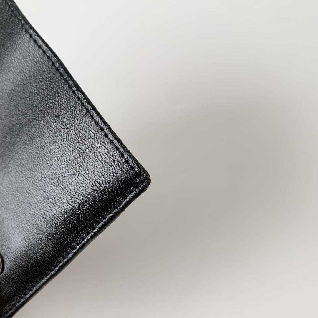 【レア】ダンヒル　dunhill メモパッドケース　黒 レザー レア】ダンヒル dunhill メモパッドケース 黒 レザーΩ
