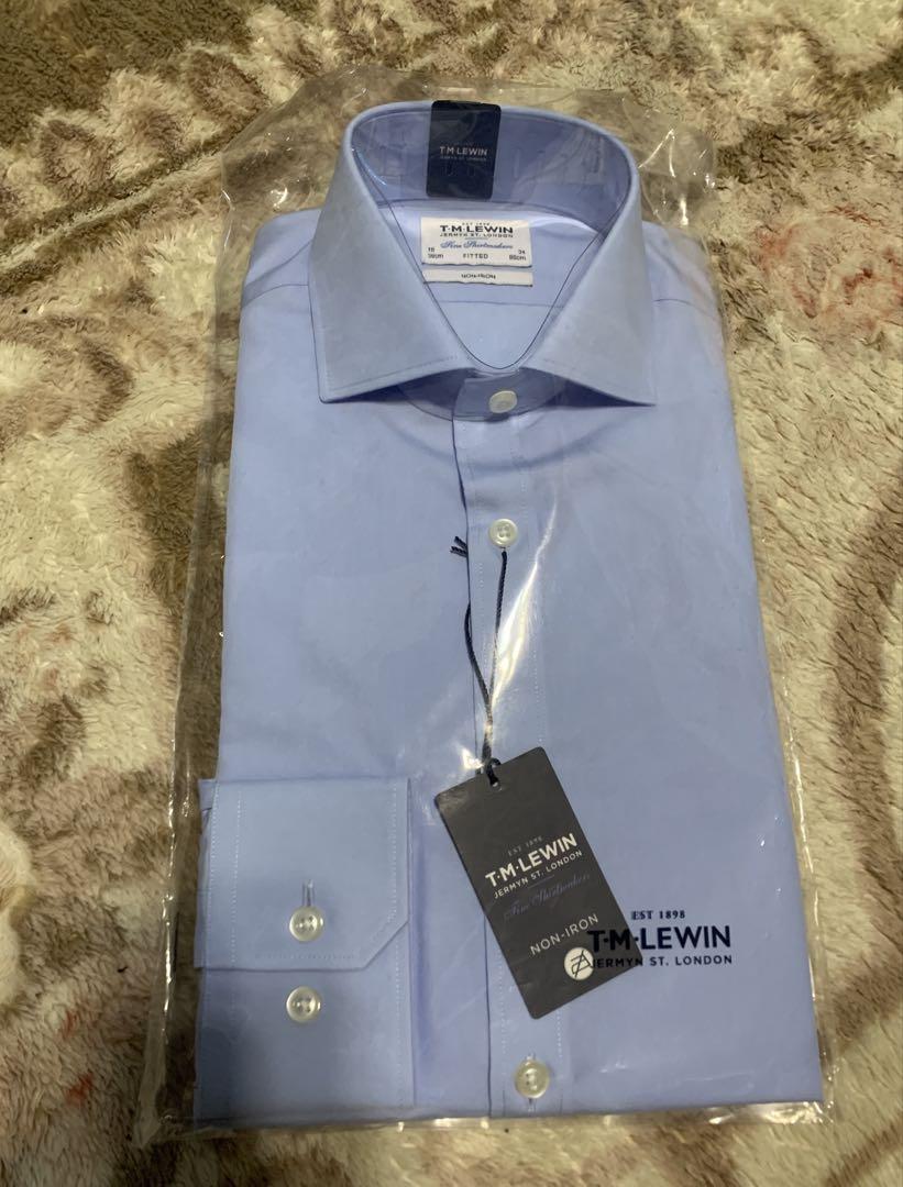 新品未開封　英国老舗 T.M Lewin シャツ ノンアイロン　ビジネスシャツ
