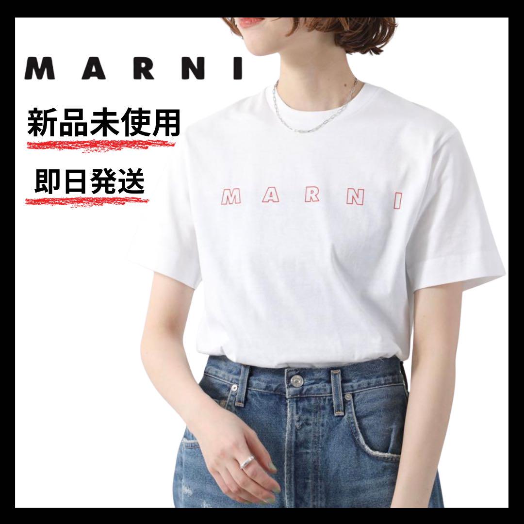 【お気にいる】 半袖 ☆新品未使用☆MARNITシャツ 大人もOK 14Yサイズ ホワイト トップス