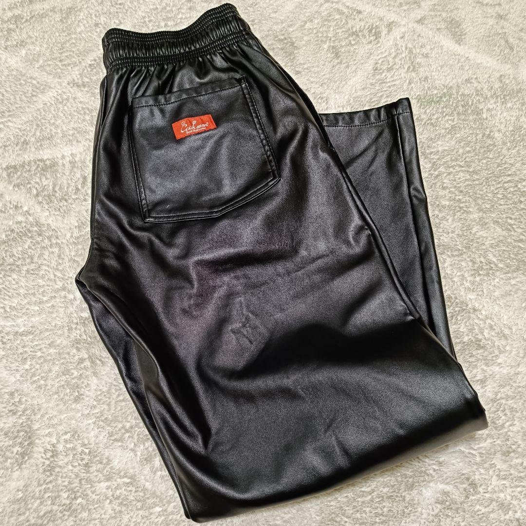 クックマン シェフパンツ M フェイクレザー