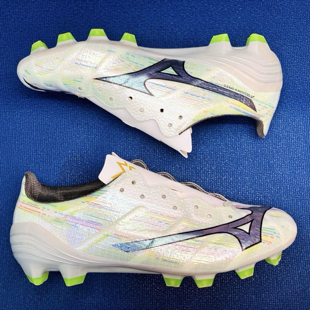【美品】 ミズノ 24cm アルファ2 プロ サッカー スパイク オーロラ 美品】 ミズノ 24cm アルファ2 プロ サッカー スパイク オーロラ