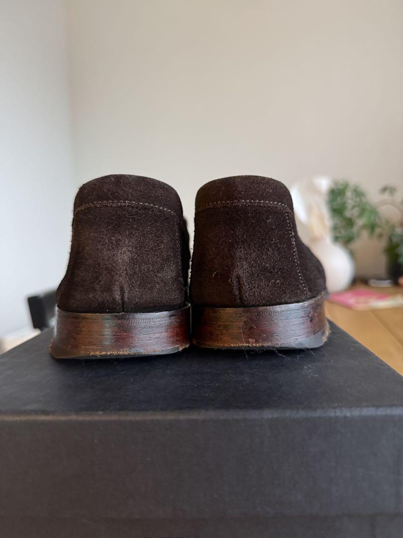 JOSEPH CHEANEY & SONS ダークブラウン スウェードローファー