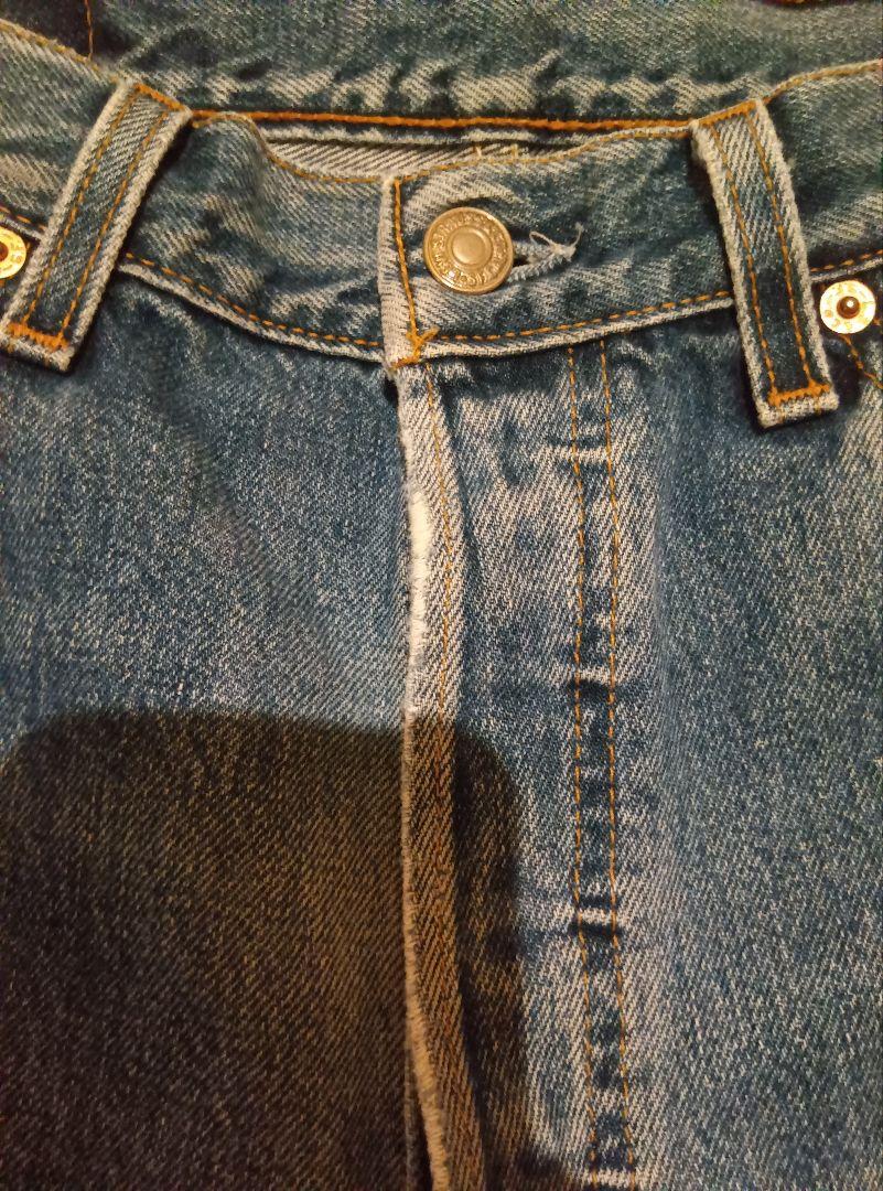 Levi's501 裏ボタン553 サークルR ダメージW30L32