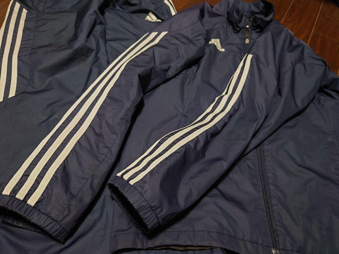 明治大学競争部adidas ジャケット パンツ セット　上Ｌ　下М　紺 明治大学競争部adidas ジャケット パンツ セット 上L 下М 紺