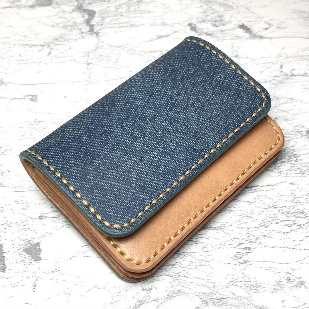 本革 小さい財布 コンパクト 手縫い ミニ財布 革財布 メンズ レディース