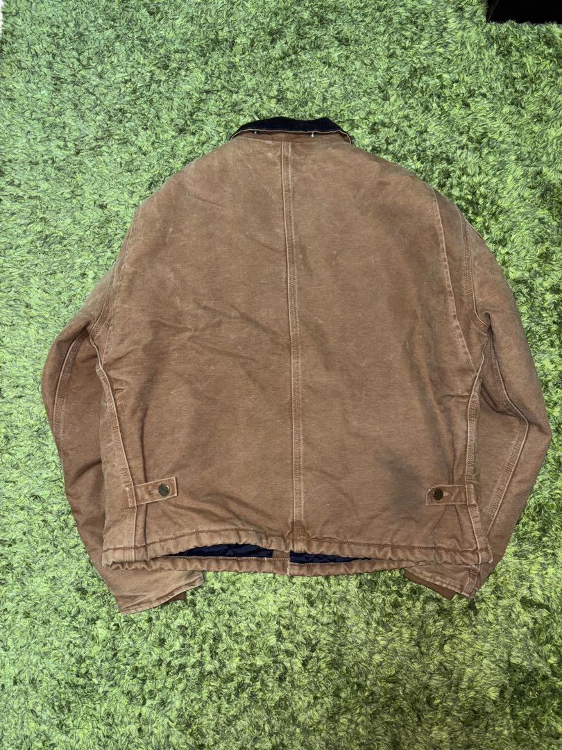 カーハート　carhartt デトロイトジャケット　ダック生地　ブラウン