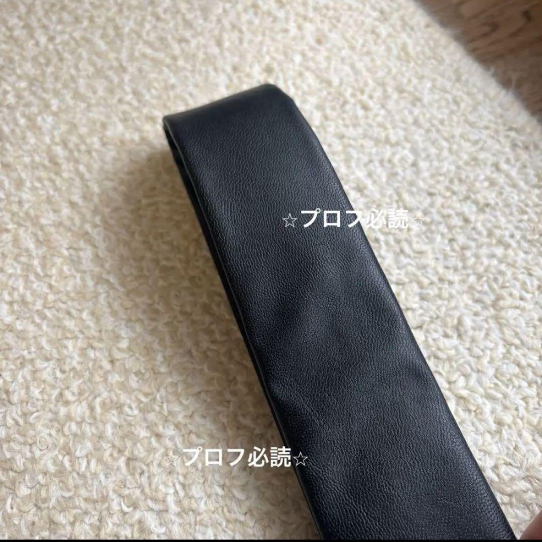 Black leather tie黒 レザーネクタイOurLegacy ZARA - メルカリ