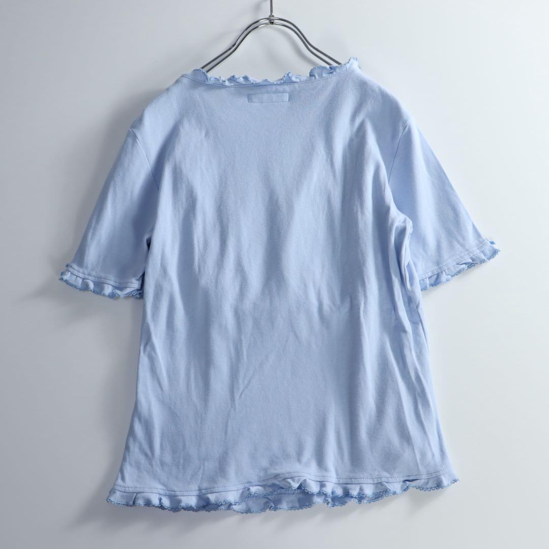PINK HOUSE ピンクハウス ブラウス　カットソー　半袖　夏物　水色