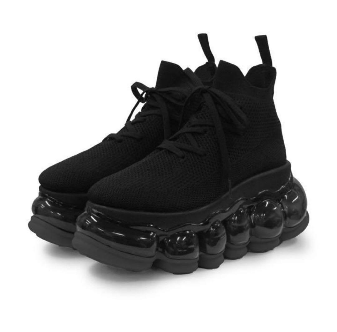 靴 New \"Jewelry\" High Shoes / Black 24cm