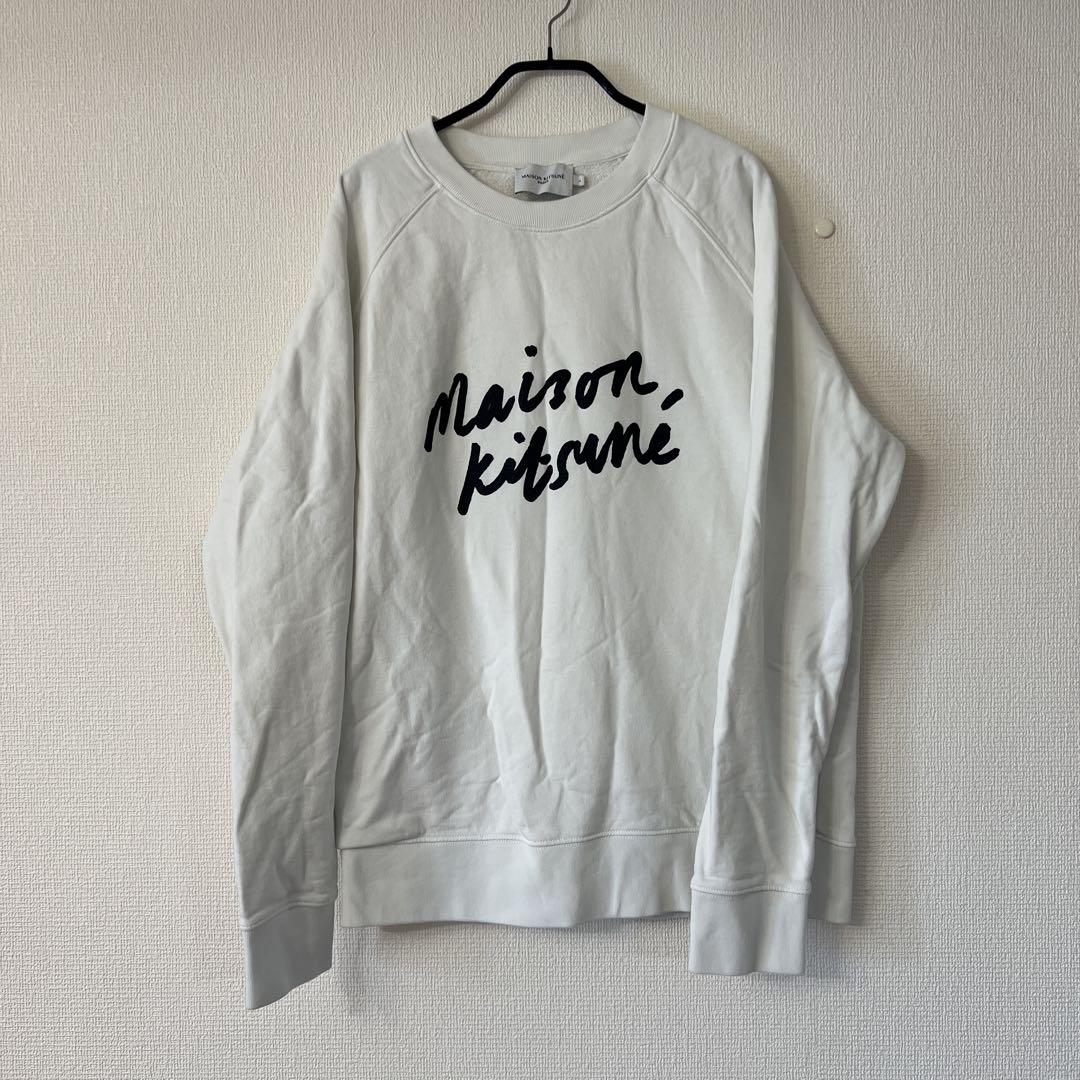 MAISON KITSUNÉ ホワイト スウェット サイズL