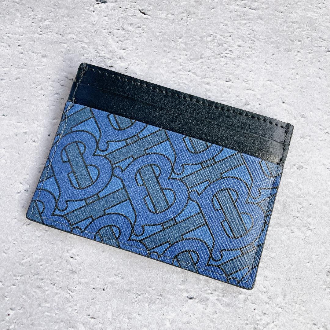値下げ不可! BURBERRY プリント＆レザー カードケース