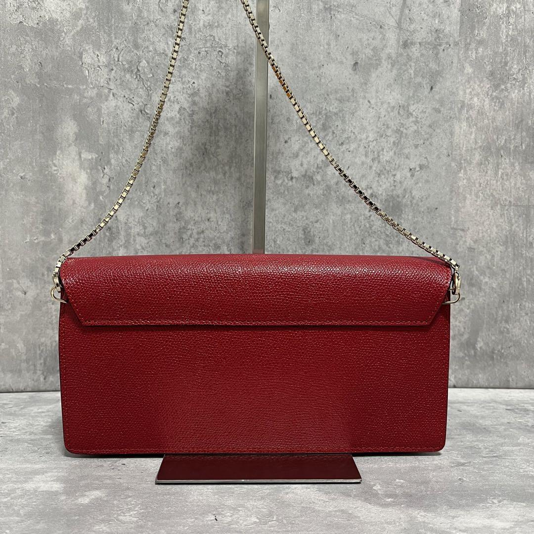 極美品✨ Valextra レザー ショルダーバッグ パーティ 2way