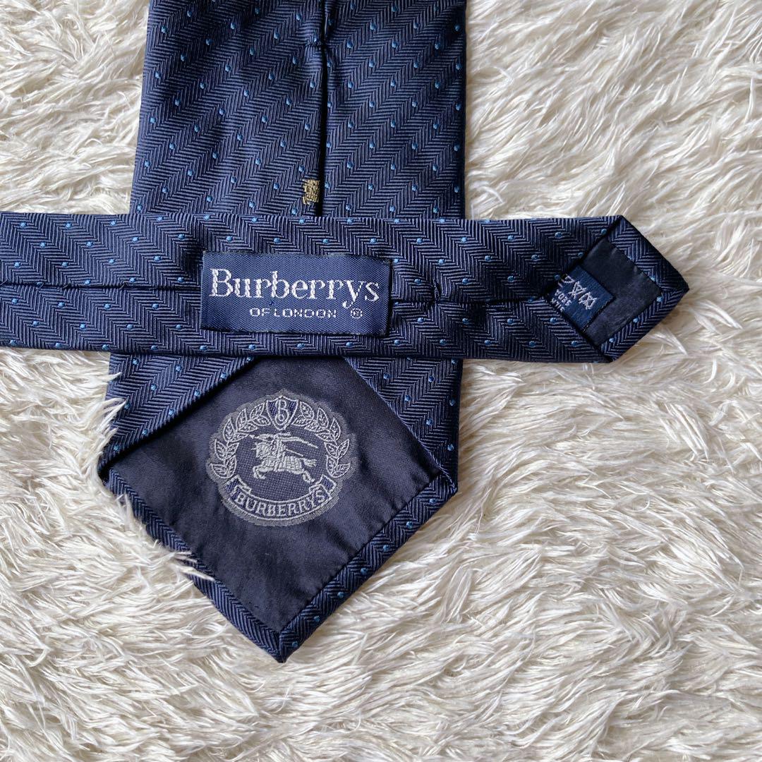 BURBERRY'S シルク100% ネクタイ ドット柄 ホースロゴ