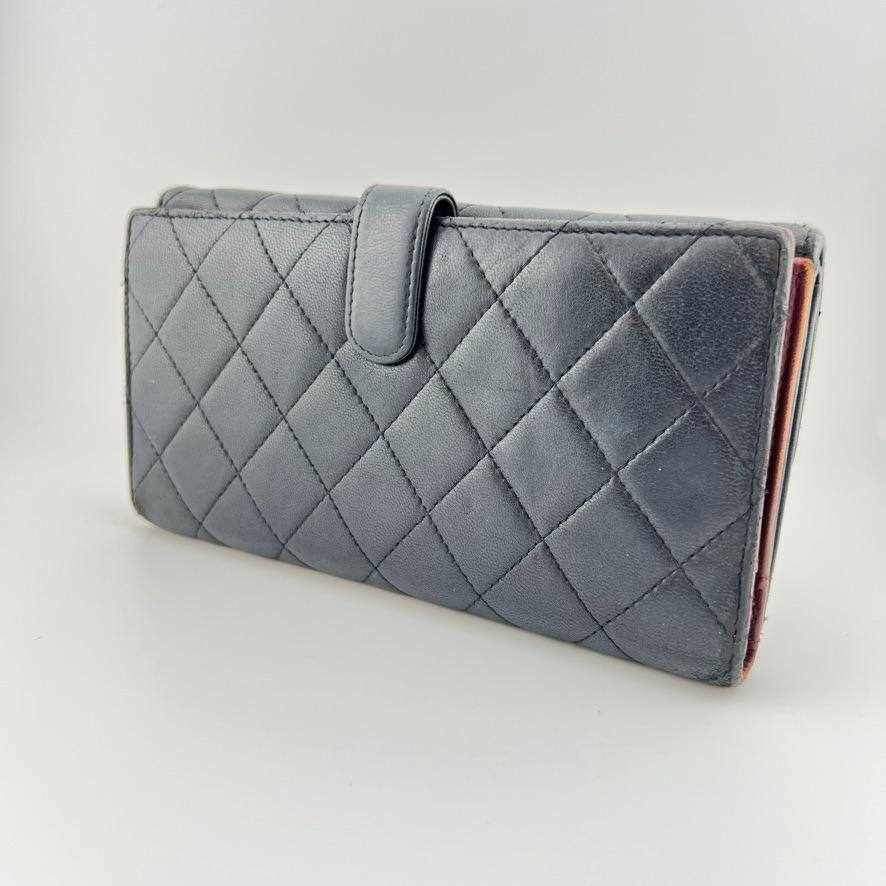 希少美中古□CHANEL 14番台マトラッセ WホックSV金具 長財布 希少美中古□CHANEL 14番台マトラッセ WホックSV金具 長財布