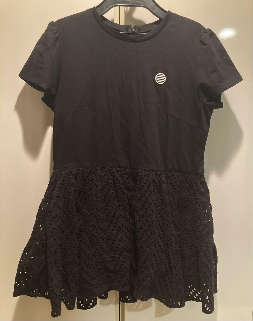 BORDERS at BALCONY レース　ブラック 半袖トップス 黒　シャツ