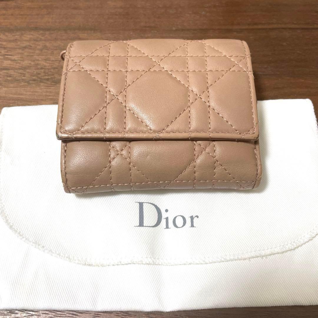 美品Dior 折りたたみ財布【説明欄必読】D9