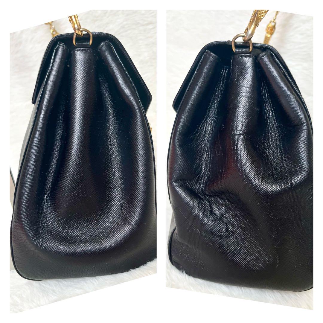 PRADA プラダ ショルダーバッグ ヴィンテージ ブラック レディース