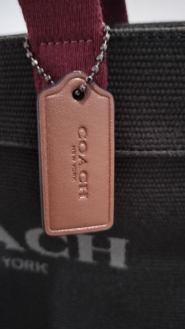 COACH トートバッグ ネイビー/レッド COACH トートバッグ ネイビー/レッド