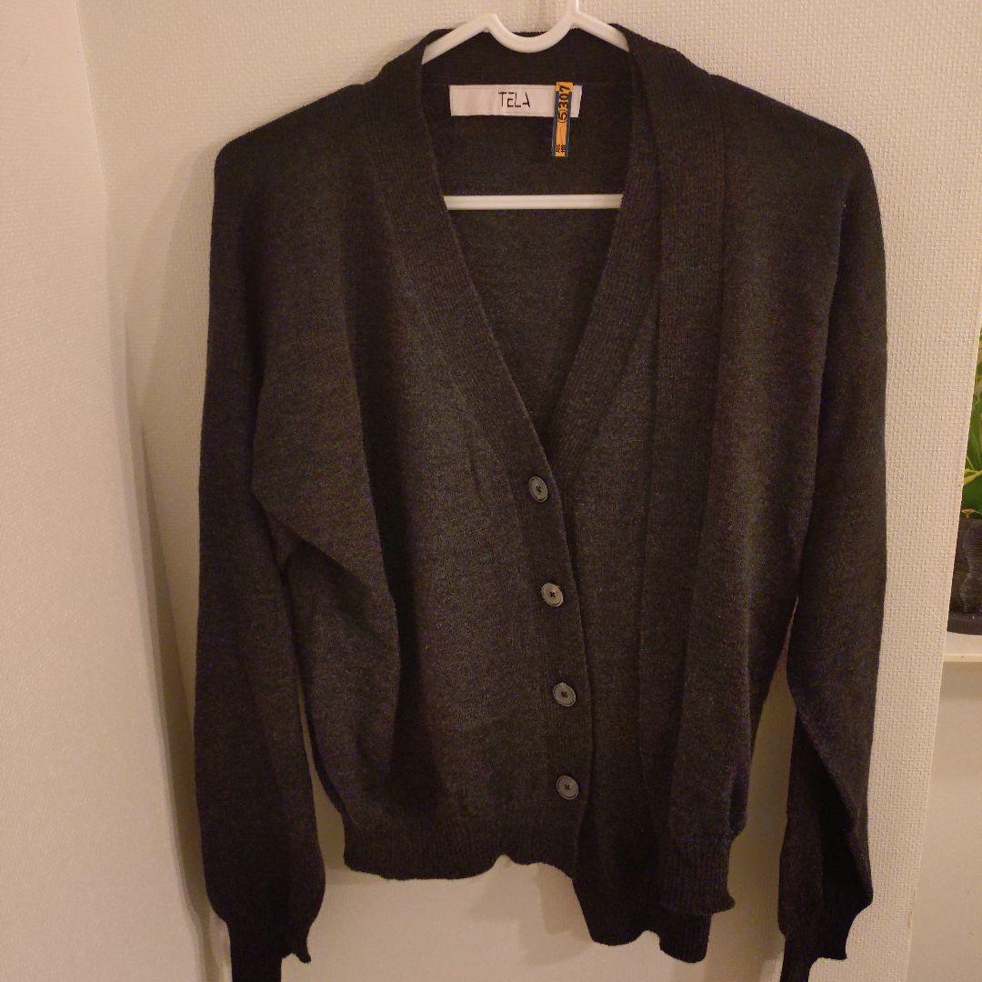 【中古品】TELA RAJAカーディガン ダークグレー 【中古品】TELA RAJAカーディガン ダークグレー