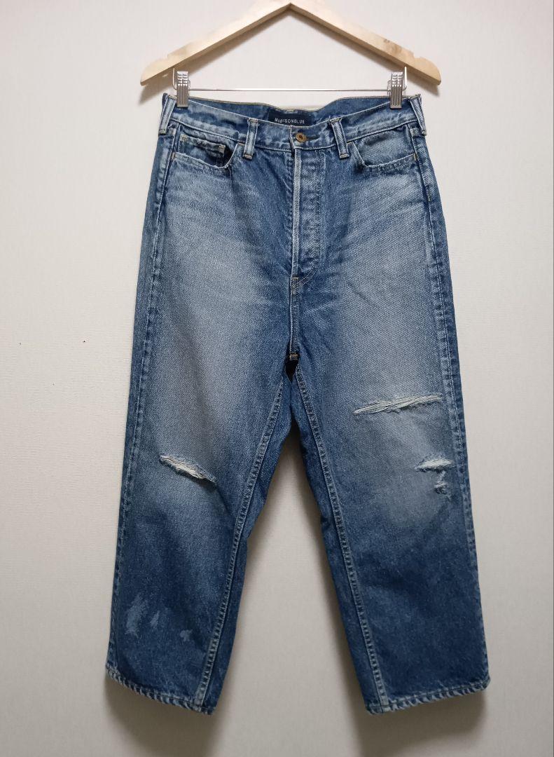 MADISONBLUE クラッシュドサルエルデニム01