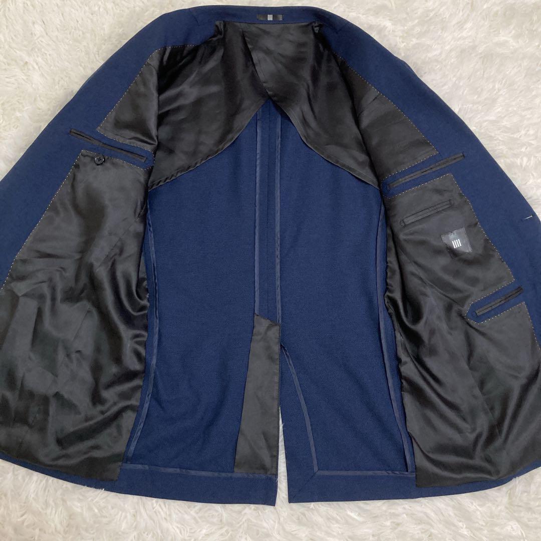 スーツセレクト セットアップ スーツ ネイビー AB7 XL 大きめサイズ
