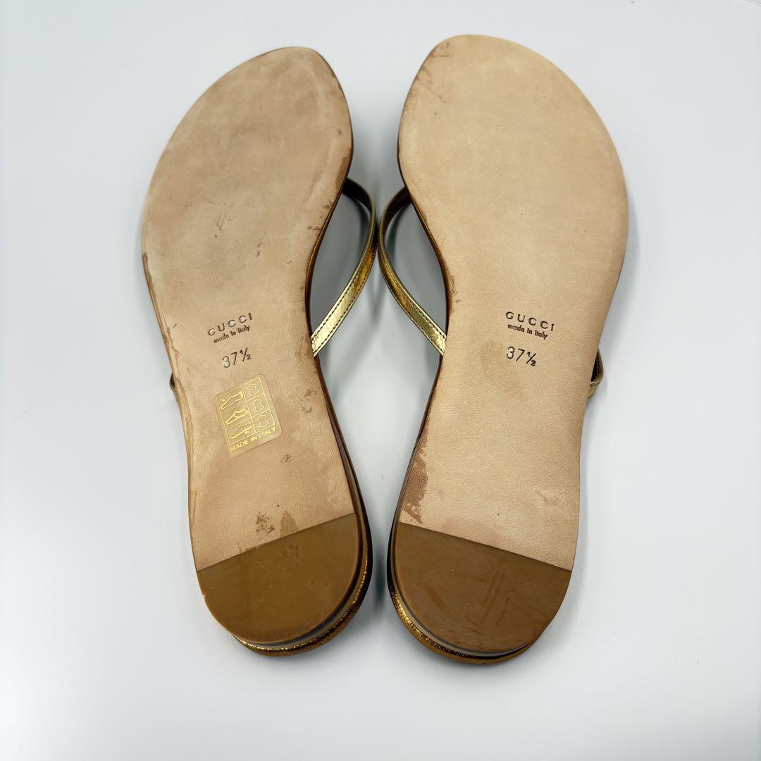 未使用✨GUCCI グッチ インターロッキング ゴールド トング