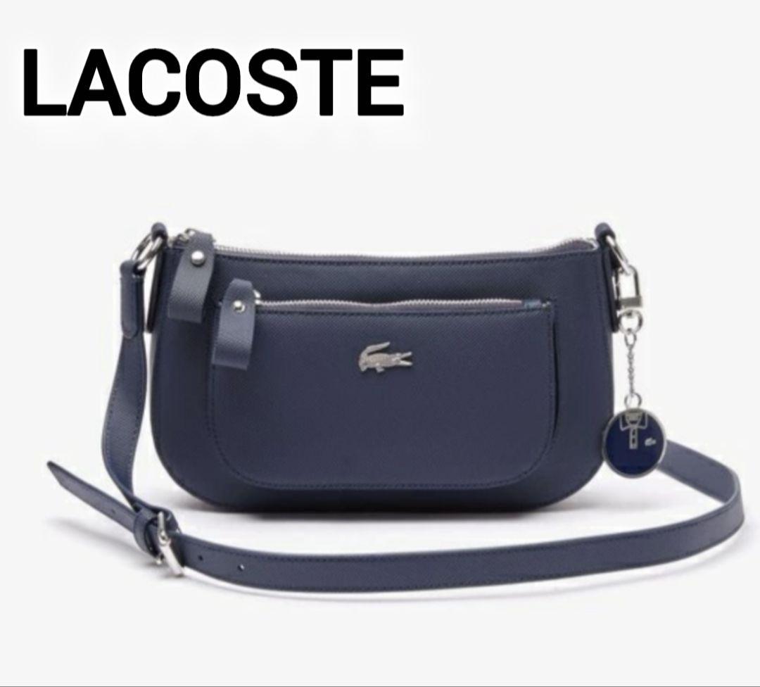 【大人気】ラコステ LACOSTE ショルダー メッセンジャー ネイビー