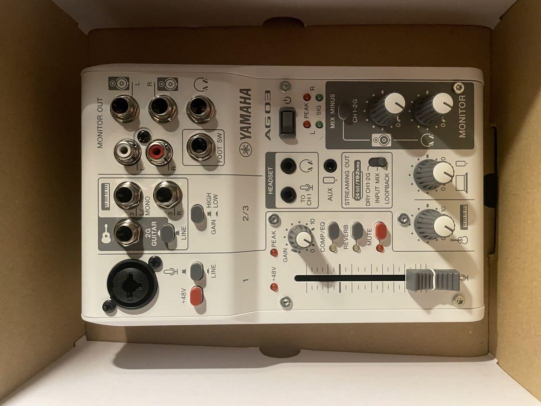 Yamaha AG03 MK2 ライブストリーミングミキサー