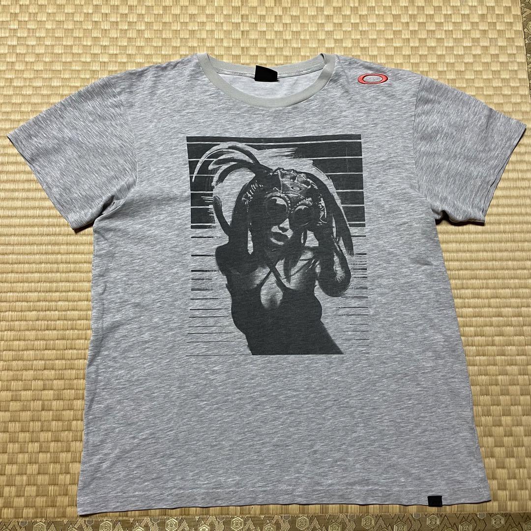 レア　oakley メデューサ　プリント　Tシャツ　ロゴ　刺繍　テック
