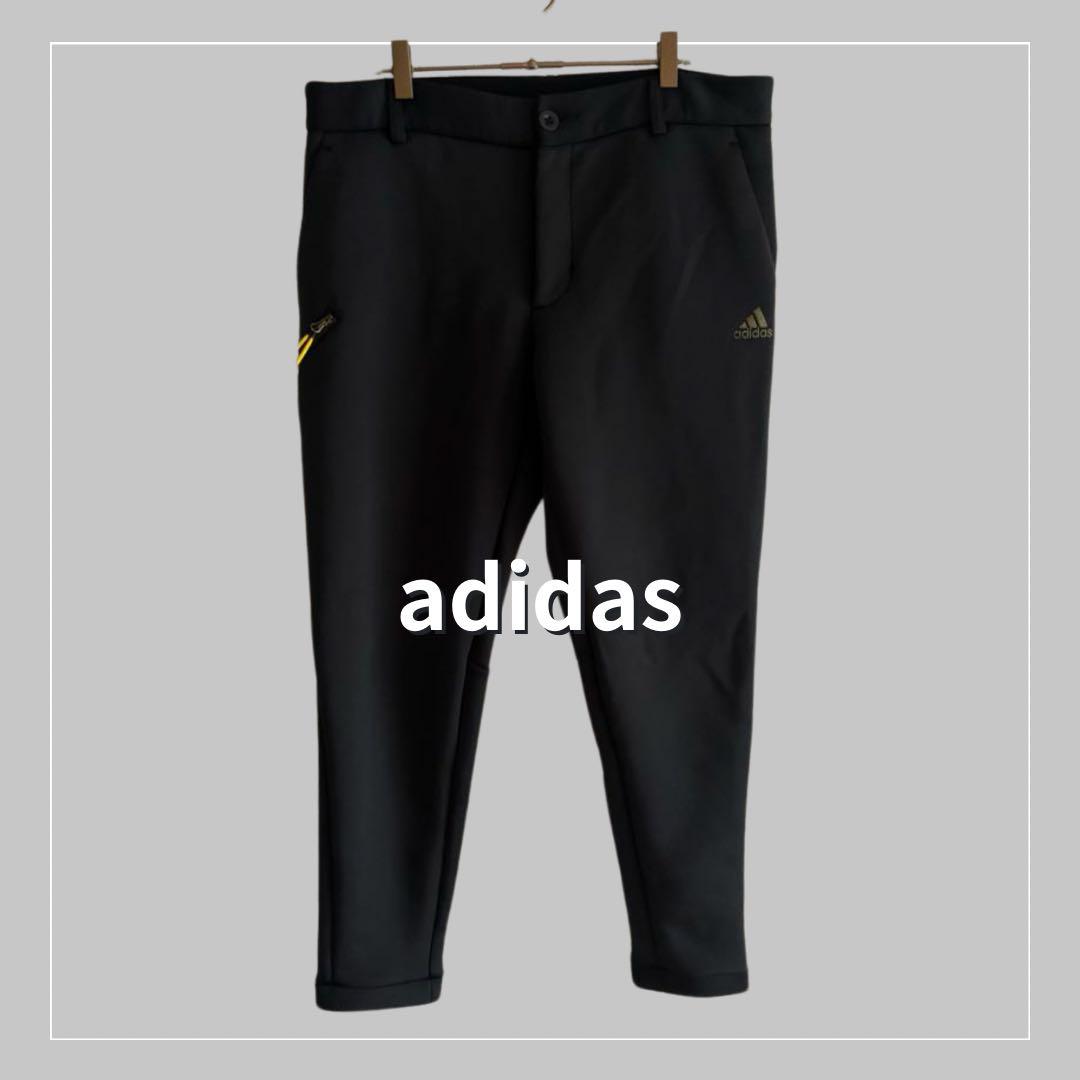 adidas】ゴルフウェア ダンボールニット ジョガーパンツ 黒