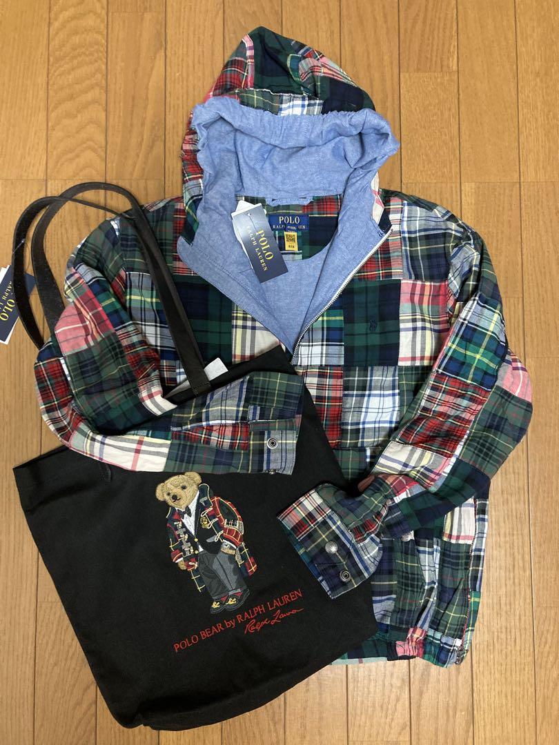 新品　ラルフローレン　パッチワーク マドラス プルオーバー ジャケット