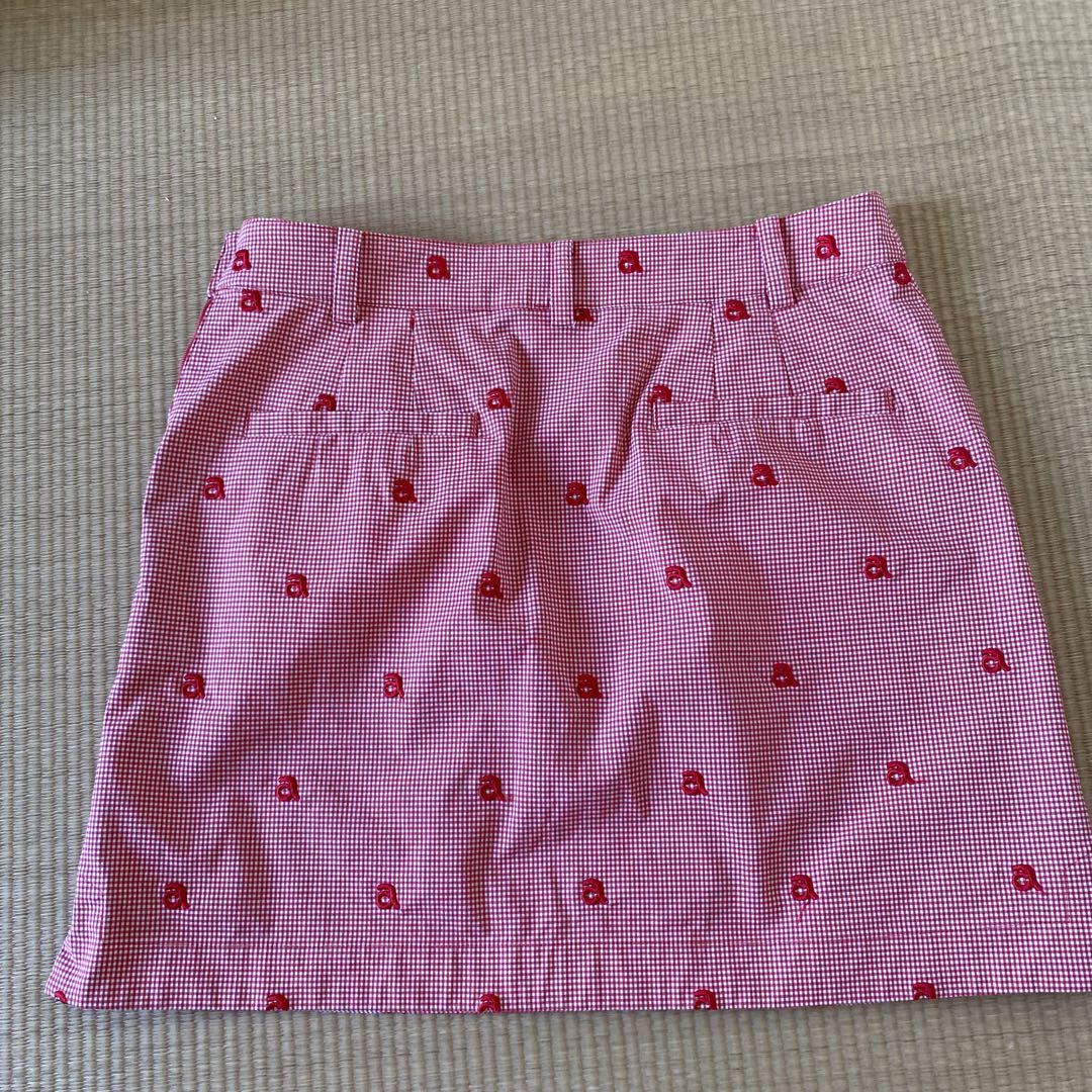 アルチビオ赤ギンガムチェックスカート 美品 アルチビオ赤ギンガムチェックスカート 美品