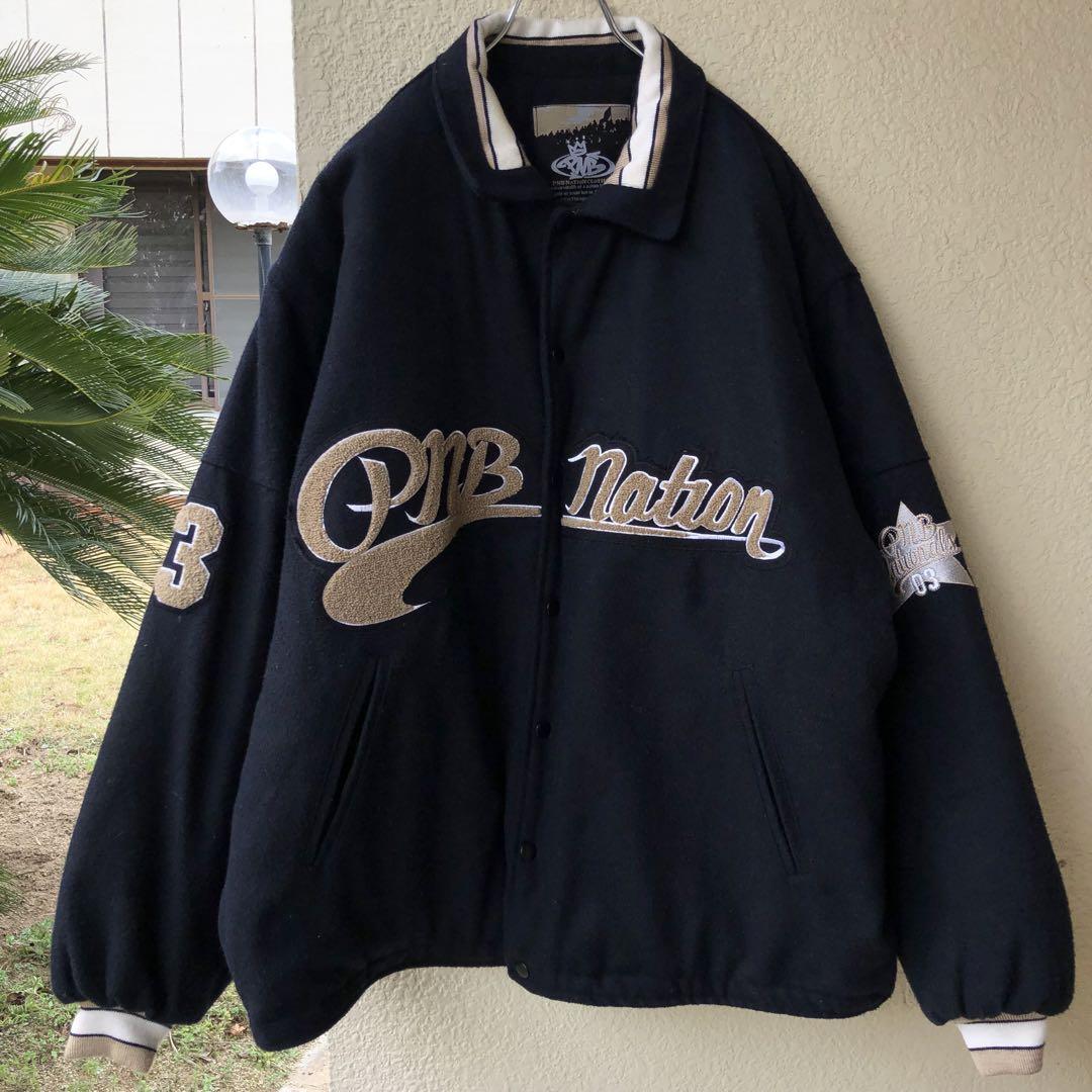 ビッグサイズ Y2K 00s PNB NATION スタジャン デカロゴ
