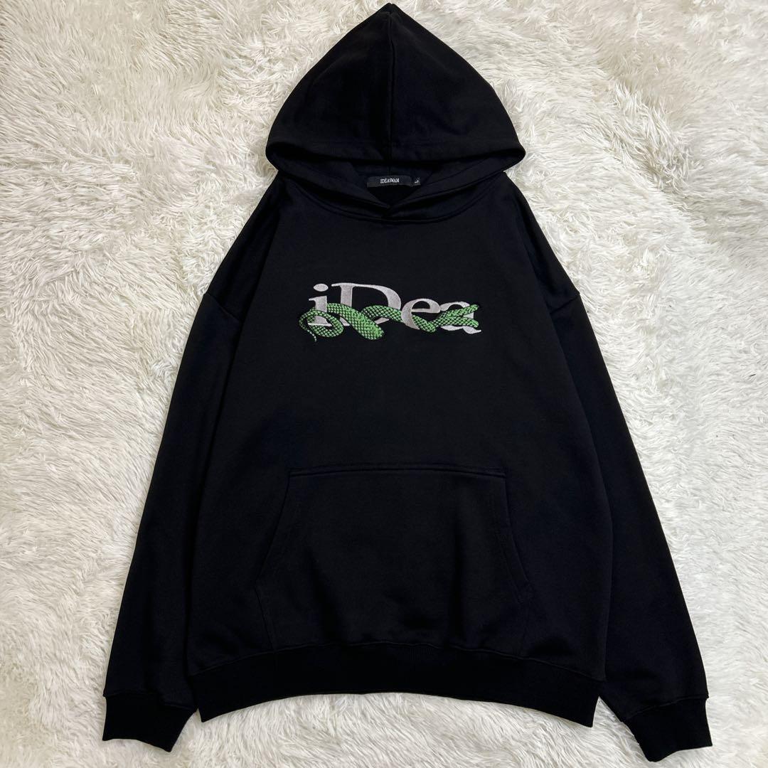 IDEASWAM snake logo hoodie BLACK 黒 L トップス