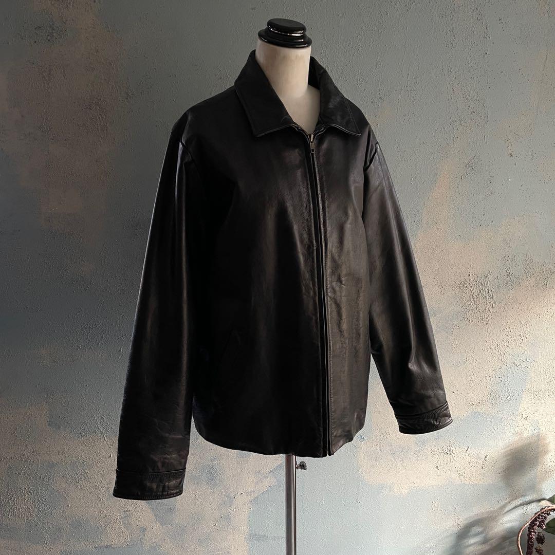 90's old gap ☆牛革☆ M 大きい☆leather jacket