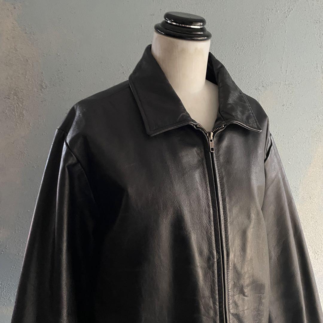 90's old gap ☆牛革☆ M 大きい☆leather jacket