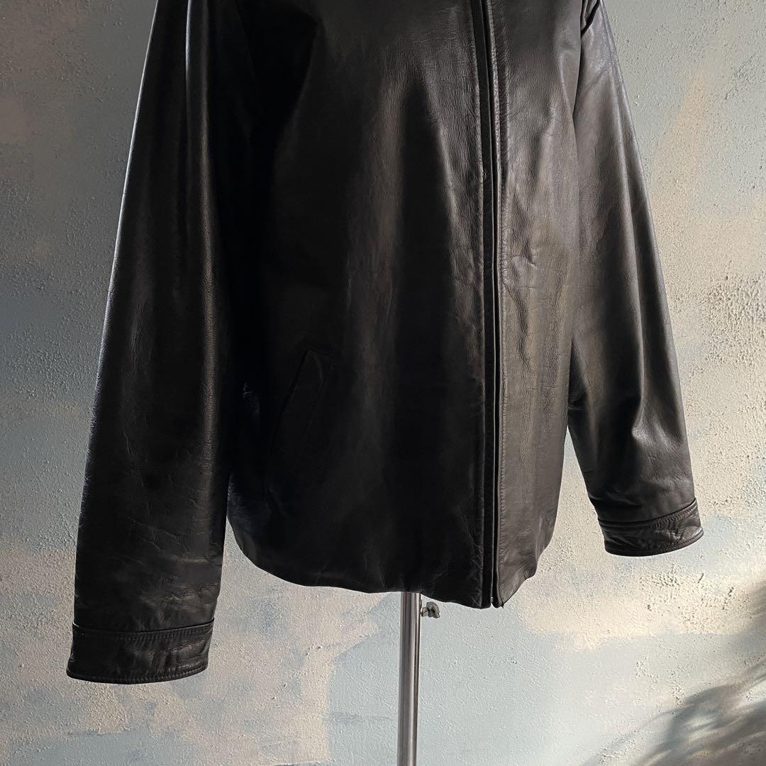 90's old gap ☆牛革☆ M 大きい☆leather jacket