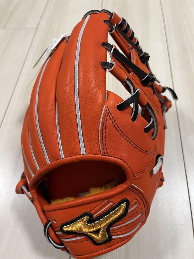 ミズノプロ 硬式グローブ 右投げ用スプレンディドオレンジ