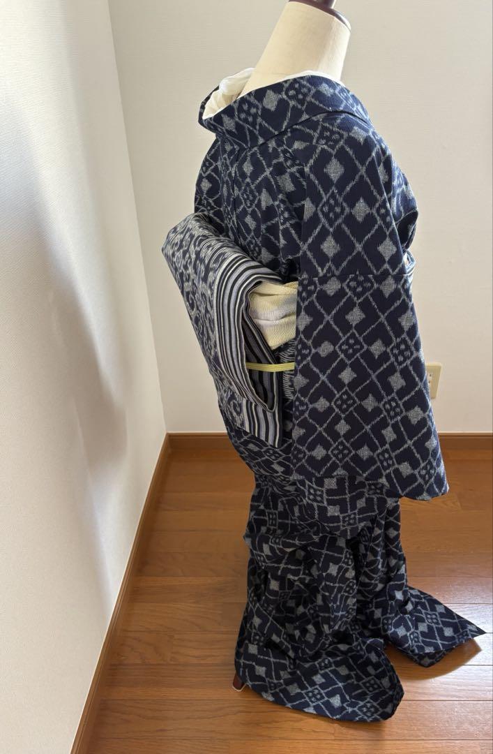 ❤️久留米絣 単衣 高島屋 新品畳紙付き - メルカリ