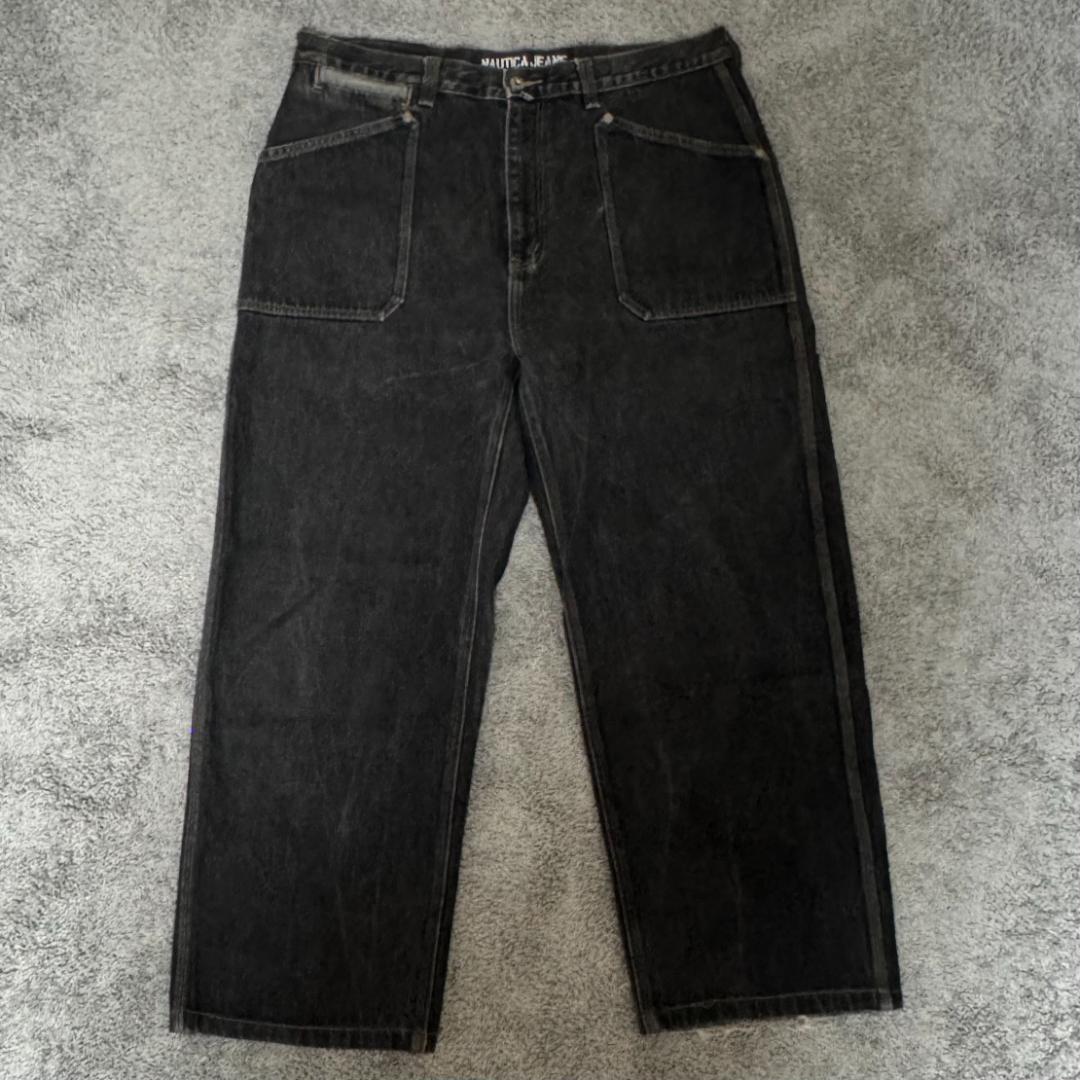 90s　NAUTICA ブラックデニム ノーティカブラックデニム　古着